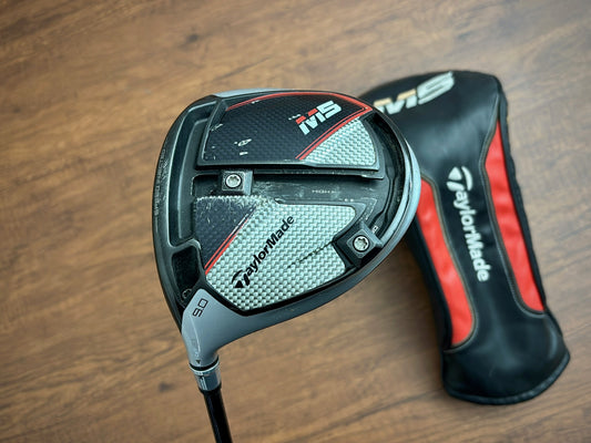 (Left-handed) Taylormade M5 Driver 9* + headcover / Stiff