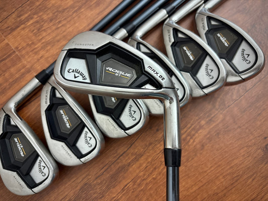 Callaway Rogue ST Max OS Iron Set 5-AW / Recoil Dart F3 Regular Flex Graphite