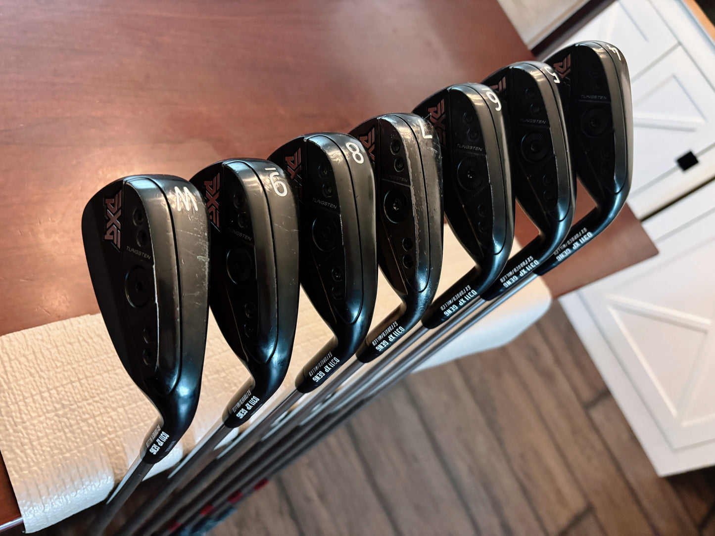 PXG 0311 XP Gen 6 Double Black Iron Set 4-PW / KBS $-Taper Lite Regular Flex