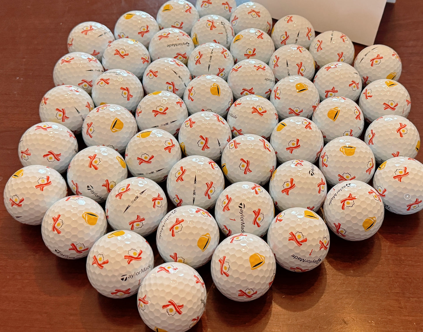 *NEW* Taylormade TP5 pix Bacon & Eggs Golf Balls (3 dozen)