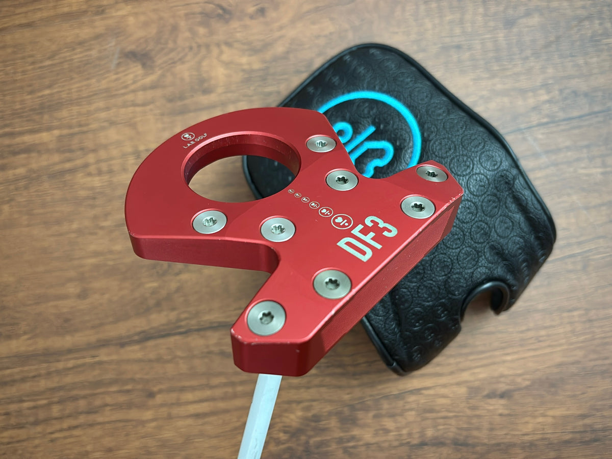 L.A.B. DF3 Red Putter 34" + headcover