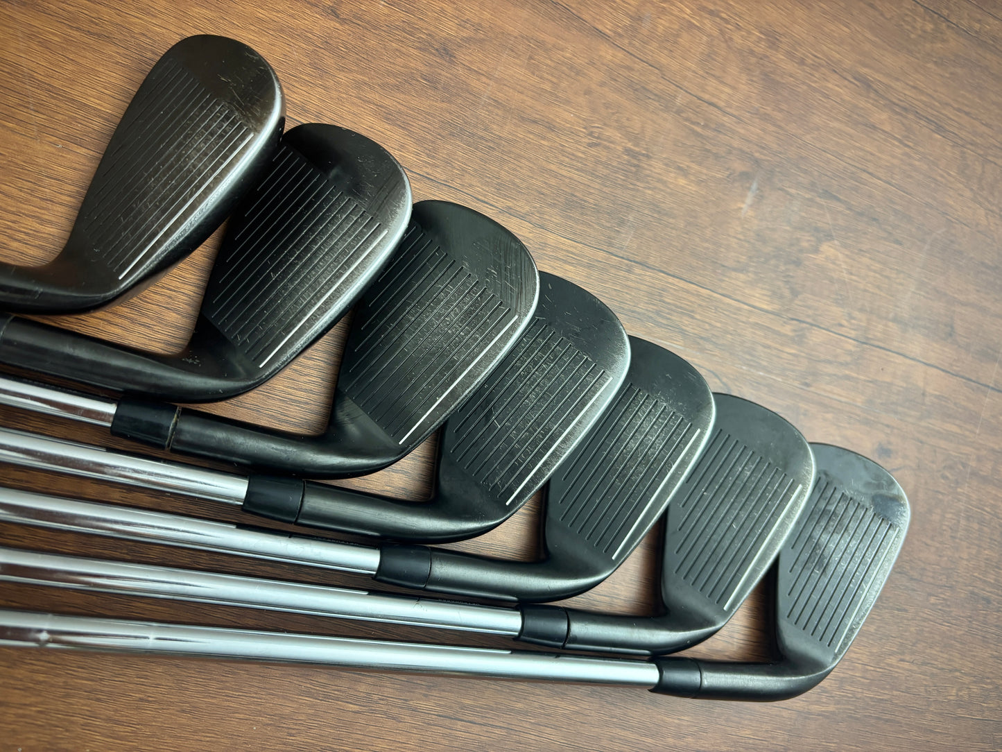 (Left-handed) (+1.5”) PXG XCOR2 Black Iron Set 5-GW / KBS Tour 130 X-Stiff