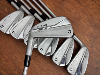 (Left-handed) +1" Taylormade P790 '21 Iron Set 4-PW / Project X LZ 6.0 Stiff