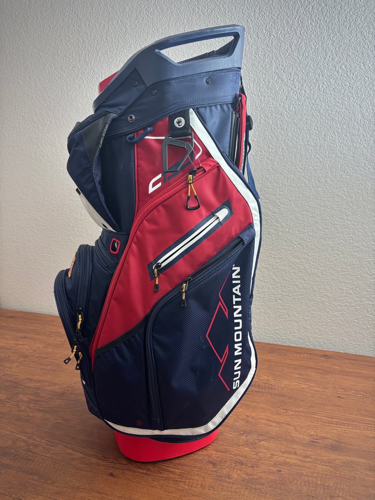 Sun Mountain C-130 Cart Bag Red/White/Blue