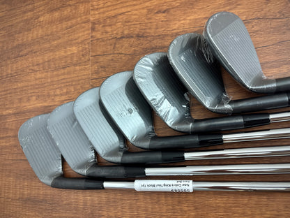 *NEW IN PLASTIC* Cobra King CB '25 Black Iron Set 5-GW / KBS $-Taper Lite 100 Stiff