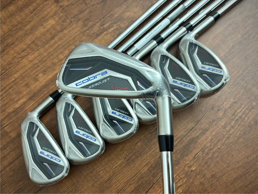 *NEW IN PLASTIC* Cobra Aerojet One Length Iron Set 5-GW / KBS Tour Lite Stiff